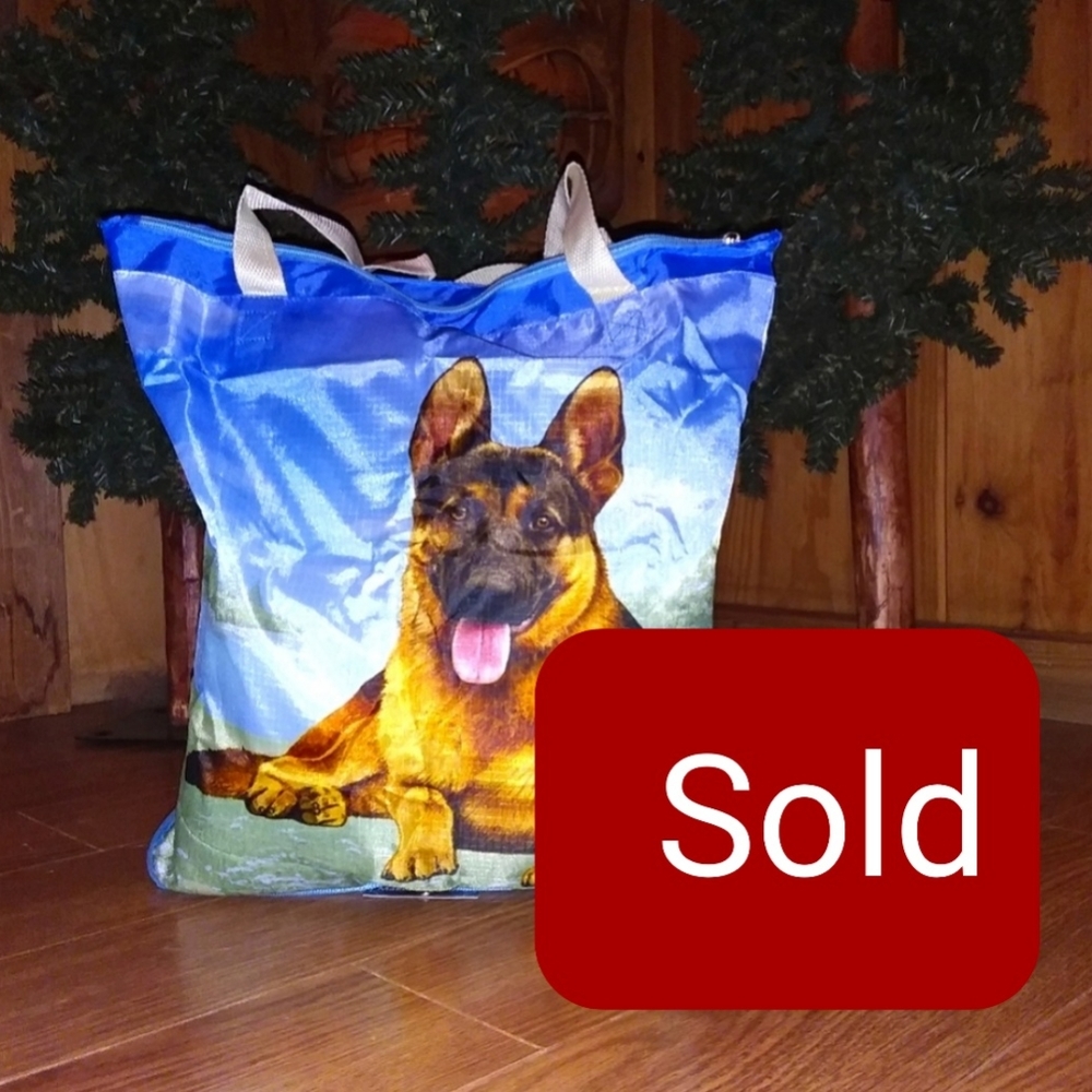 German Shepard Tote, NWT
